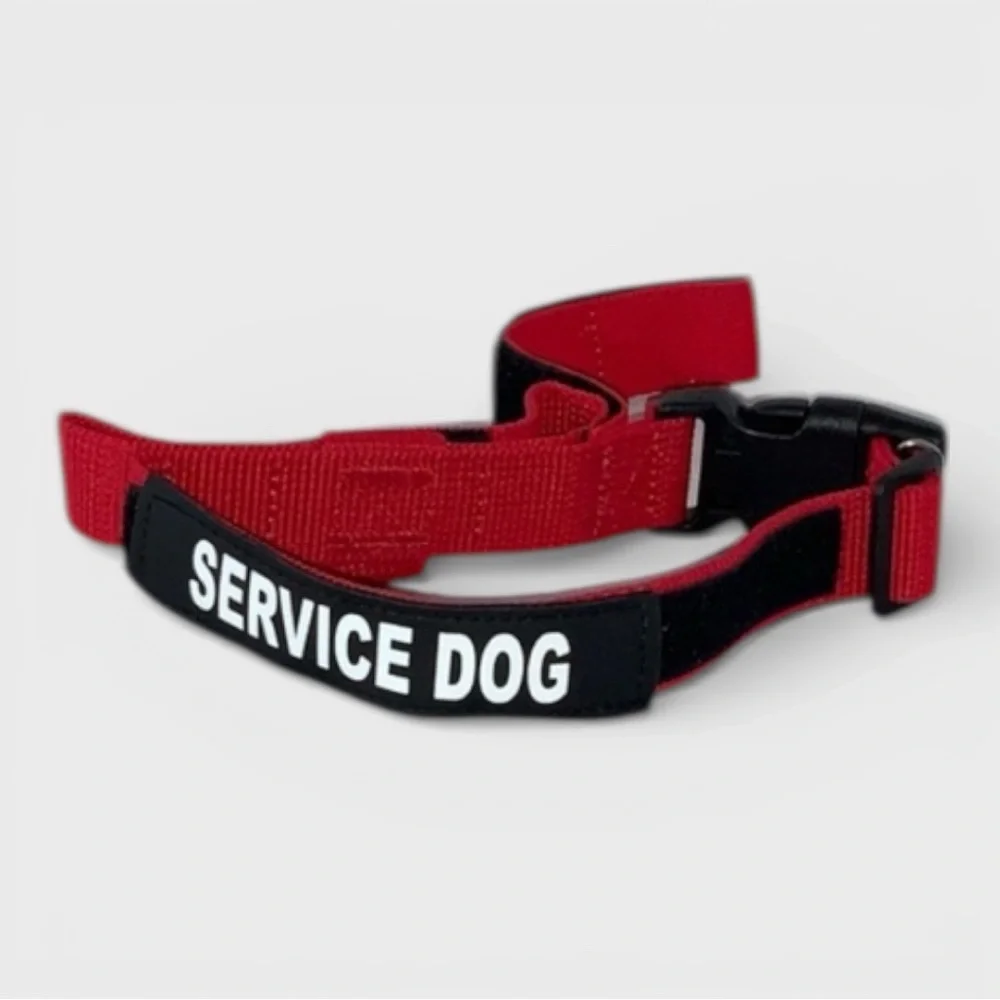 822 10/$50🏄🏻‍♀️ NEW! Small Red Service Dog Collar Harness